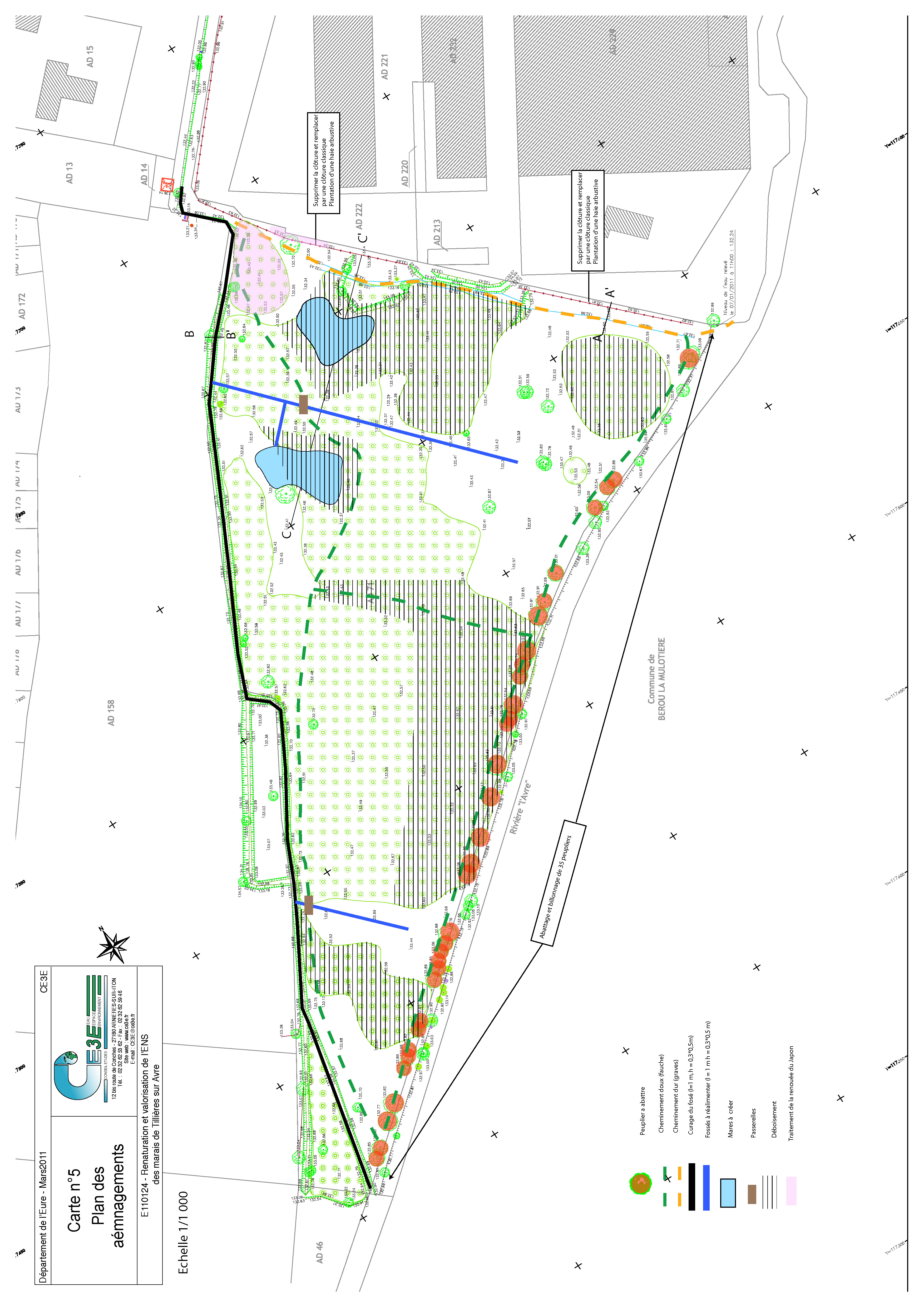 Plan d'aménagement ENS Tillières-sur-Avre